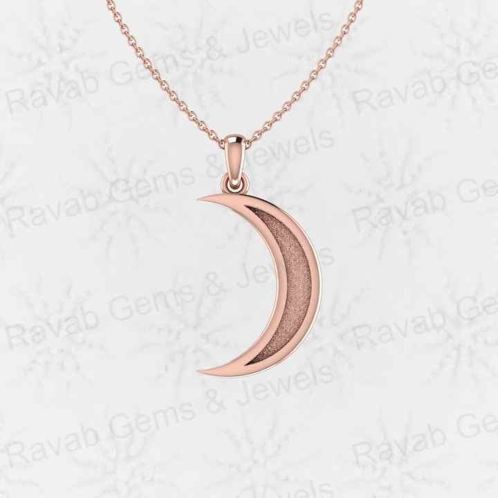 Solid 925 Silver Crescent Moon Blank Bezel Charm Pendant Setting for Breast Milk Keepsake Jewelry Making Finding Components