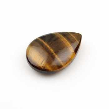 Top Quality 16x22mm Pear Shaped Natural Brown Yellow Tiger Eye Briolette Loose Gemstone Jewelry Making Calibrated Size Polished
