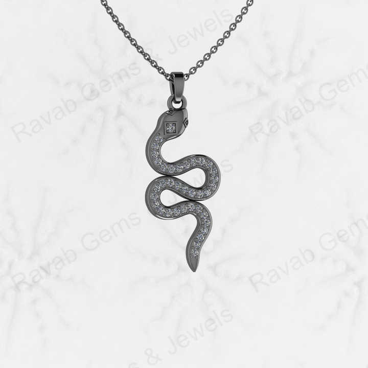 Best Selling 925 Sterling Silver Snake Animal Lover CZ 15x32mm Zircon Keepsake Fine Fashion Jewelry Pendants & Charms