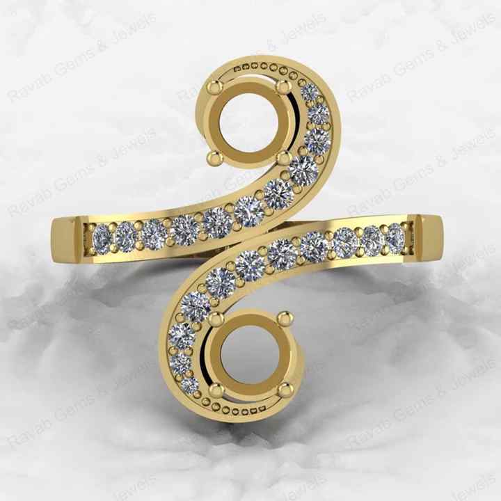 Genuine 925 Sterling Silver 5mm Twisted Band Semi Mount Adjustable Ring Resin Ashes Work Keepsake Breastmilk Wholesale Jewelry