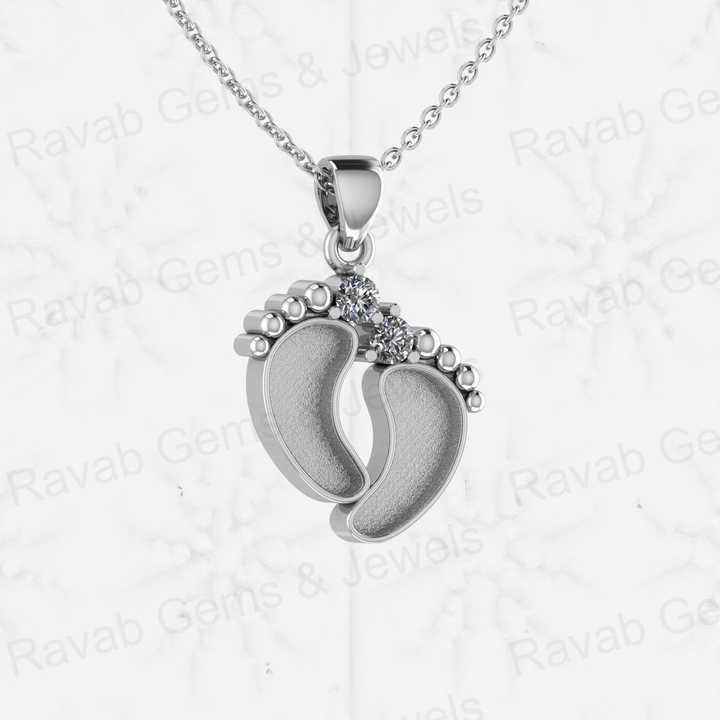 Best Selling 18mm Born Baby Foot Semi Mounting Blank Bezel Setting Charm Pendant for Breastmilk Keepsake DIY Jewelry Findings
