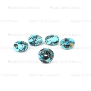 High Quality 14x8mm Natural Blue Kingman Turquoise Beads Smooth Rondelle Shape 5mm Big Hole Gemstone Jewelry Making Wholesale