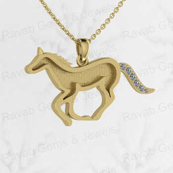 Genuine 925 Silver Running Horse Pendant Semi Mounting Blank Charm for Breast Milk Ashes Keepsake Jewelry Running Animal Design