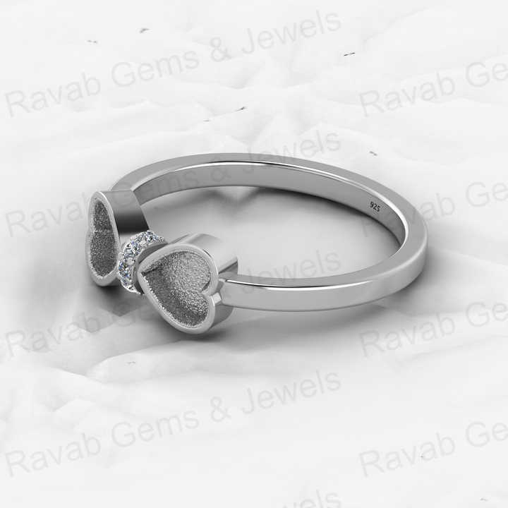 Solid 925 Sterling Silver 4mm Heart Semi Mount Blank Setting Coquette Bow Ring for Breastmilk & Keepsake Resin Ceramic Jewelry