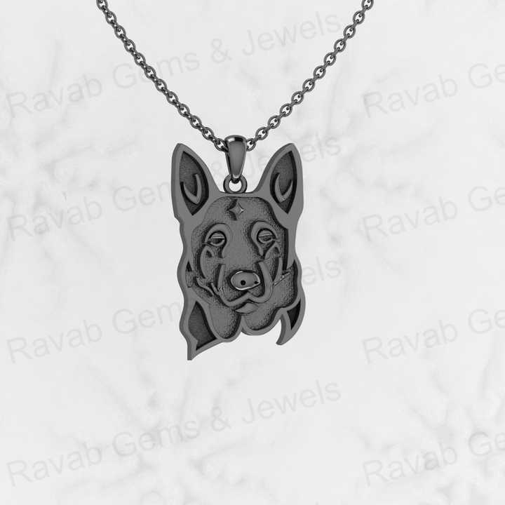 Best Selling 925 Silver 25mm German Shepherd Dog Blank Charm Pendant Setting for Resin & Ashes Work Keepsake Breastmilk Jewelry