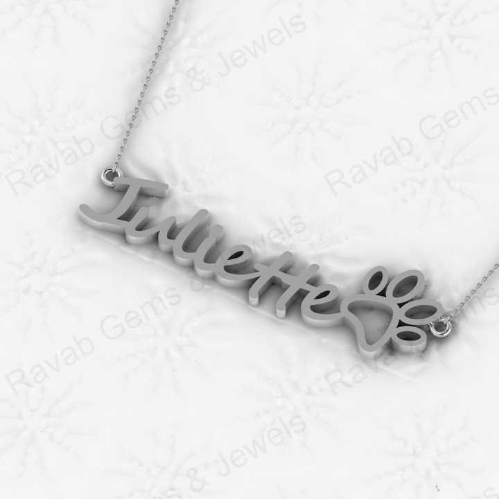 Christmas Sale Solid 925 Sterling Silver Personalized Name Necklace Cursive Name Fine Handmade Pendant With 18 Inch Chain