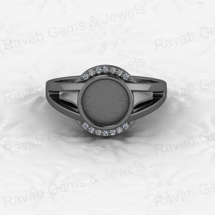 Best Quality 925 Silver 8mm Blank Bezel Cup Braided Ring Cabochon Setting CZ DIY Breast Milk Jewelry Findings Premium Components