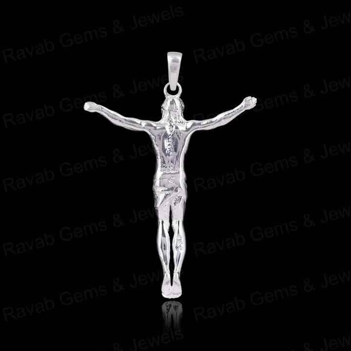 Handmade 925 Silver Catholic Crucifix Top Selling Religious Jesus Medallion Cross Women's Fine Charm Pendants Christian Jewelry