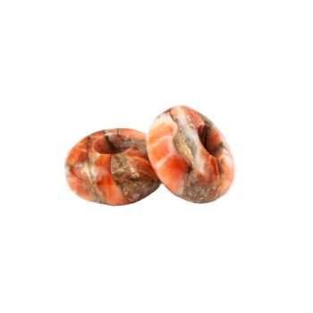 14x8mm Smooth Rondelle Big Hole Natural Sponge Coral Copper Briolette Quarts Gemstone Beads Loose Jewelry Making Wholesale Price