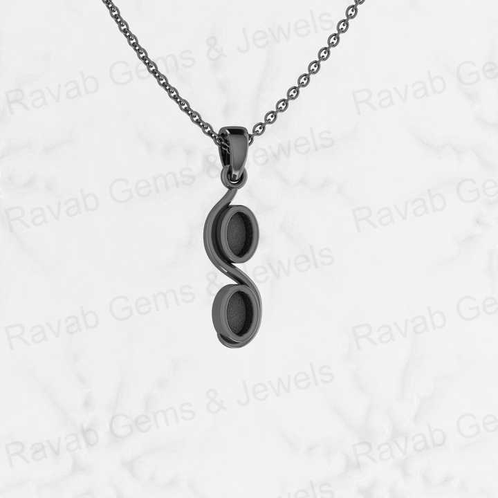 Genuine 925 Sterling Silver 26mm Twisted Oval Shape Semi Mount Blank Charm Pendant Setting Resin Jewelry Findings Components