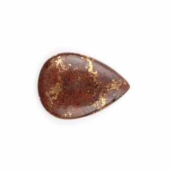 High Quality 16x22mm Pear Shape Briolette Brown Lava Copper Natural Smooth Calibrated Jewelry Making Gemstones Loose Stones