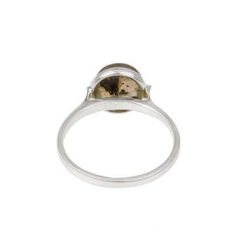 Top Selling 925 Sterling Silver Handmade Dainty Ring for Women With 10mm Blue Flash Labradorite Stone Bezel Setting Anniversary
