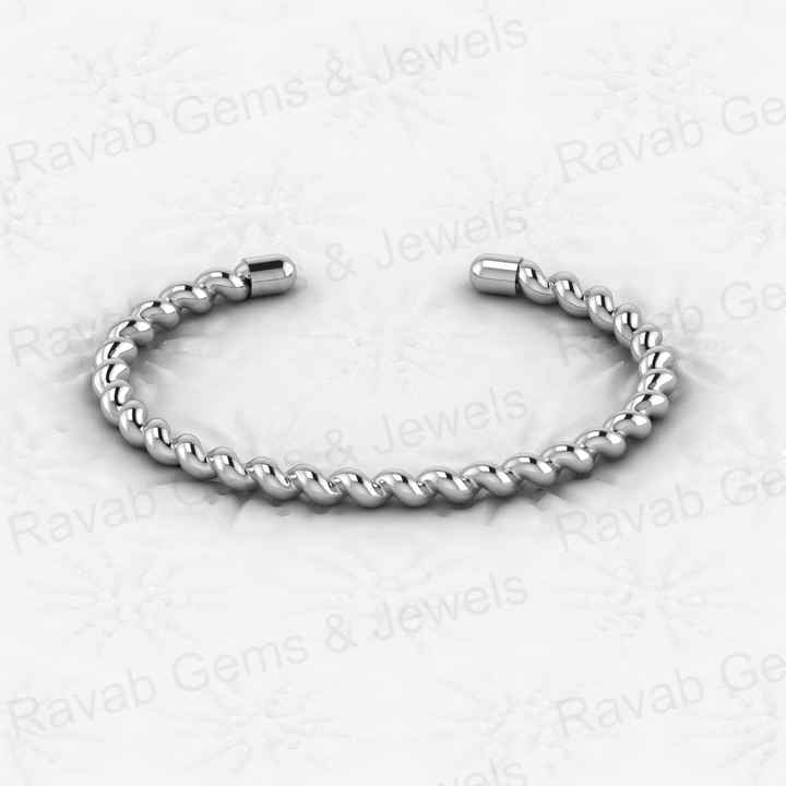 New Arrival Solid 925 Sterling Silver 18k Gold Plated Attractive Croissant Bracelet 57x47mm CZ Bracelet for Men's Jewelry