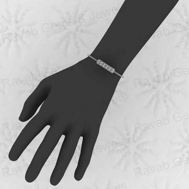 Best Selling Genuine 925 Sterling Silver With Zircon Chain Bracelet for Women Minimalist Fine Jewelry