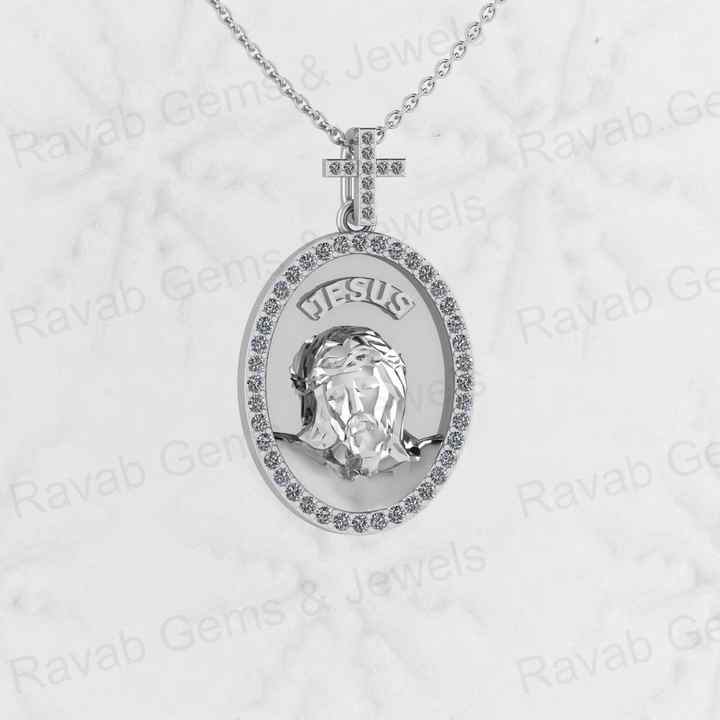 Top Selling Genuine 925 Sterling Silver With Zircon Crucifix Religious Jesus Cross Inri Men's Pendant for Christian Fine Jewelry