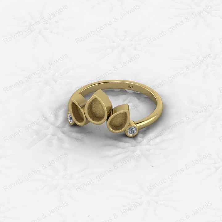 Top Superb Quality 925 Sterling Silver Marquise Semi Mount 4x6-3x5mm Princess Crown Ring Keepsake Jewelry Findings Components
