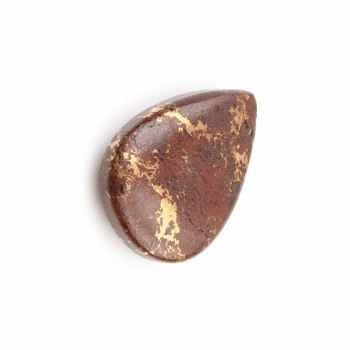 High Quality 16x22mm Pear Shape Briolette Brown Lava Copper Natural Smooth Calibrated Jewelry Making Gemstones Loose Stones
