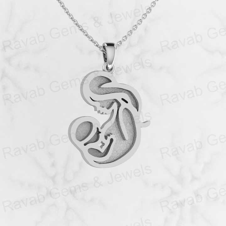 Solid 925 Silver 32x22mm Mother Baby Breastfeeding Mom Blank Bezel Setting Semi Mount Charm Pendant for Resin Ashes Work Jewelry