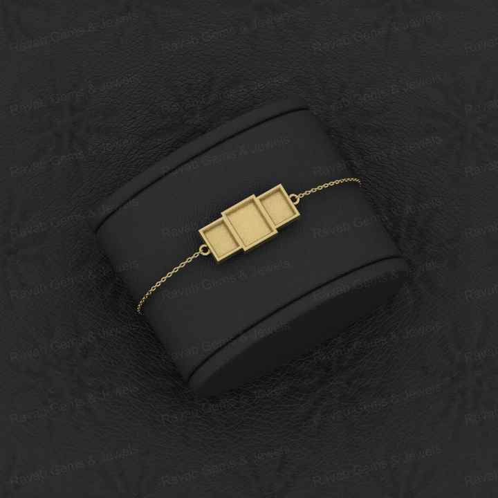 Best Quality Solid 925 Sterling Silver Rectangle Mirror Charm Bracelet Good For Ashes & Resin Work Keepsake Breastmilk Jewelry