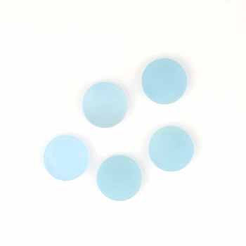 Wholesale 12mm Aqua Chalcedony Flat Cabochon Smooth Round Loose Gemstone of Aquamarine Gemstone Cabochon