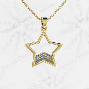Top Selling Solid 925 Sterling Silver 20X21mm Universal Star Pendant With CZ Unisex Handmade Fine Jewelry Pendants & Charms