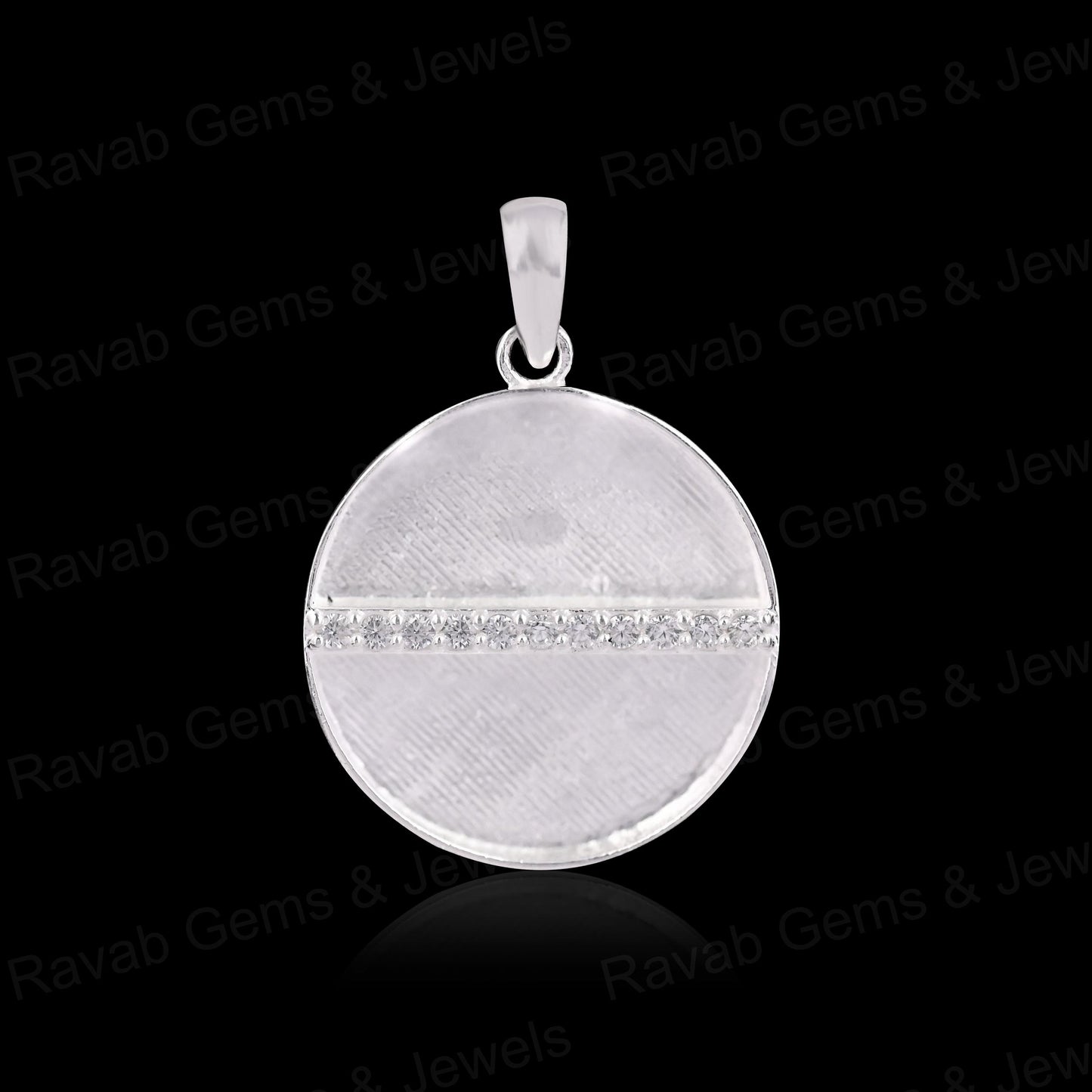 Top Quality 925 Silver Heart With Zircon 10mm Round Blank Semi Mount Memorial Locket Pendant Setting For Resin & Ashes Jewelry