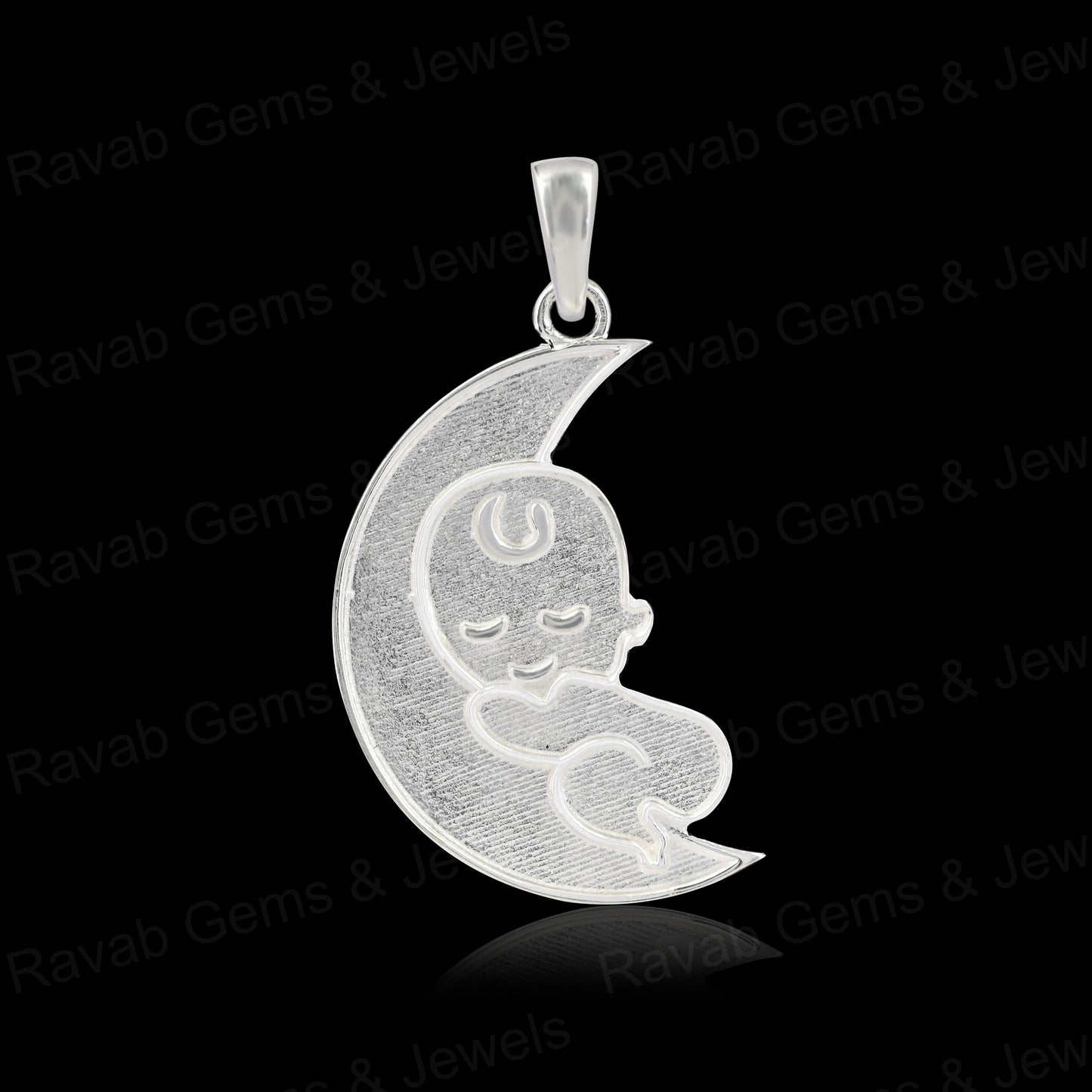 Top Quality 925 Silver 37x19mm Crescent Moon Blank Crescent Moon Blank Charm Pendant Setting Breastmilk Keepsake Jewelry Making