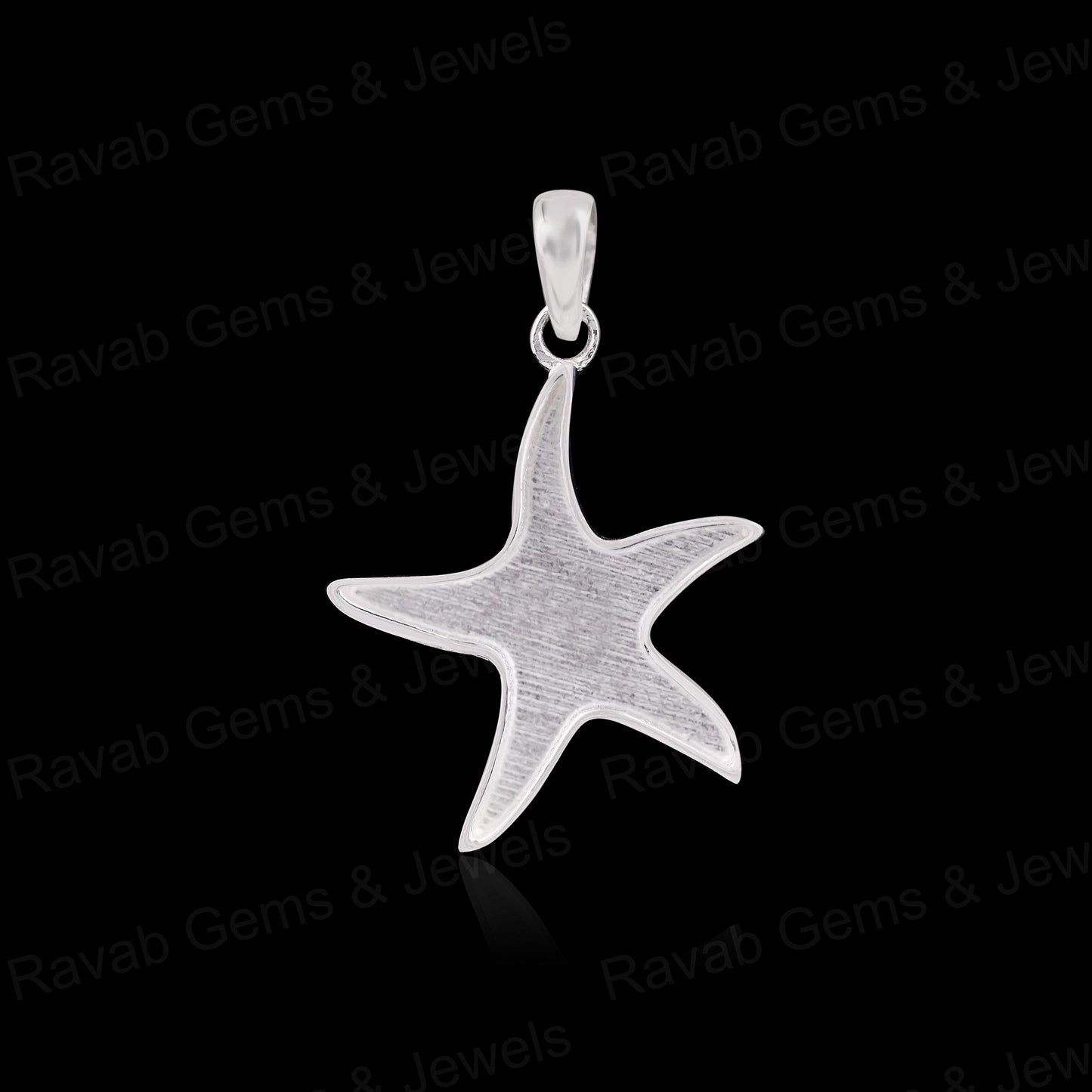 Best Quality 925 Sterling Silver 18mm Starfish Semi Mount Charm Pendant Setting Ashes Resin Breastmilk DIY Jewelry Components