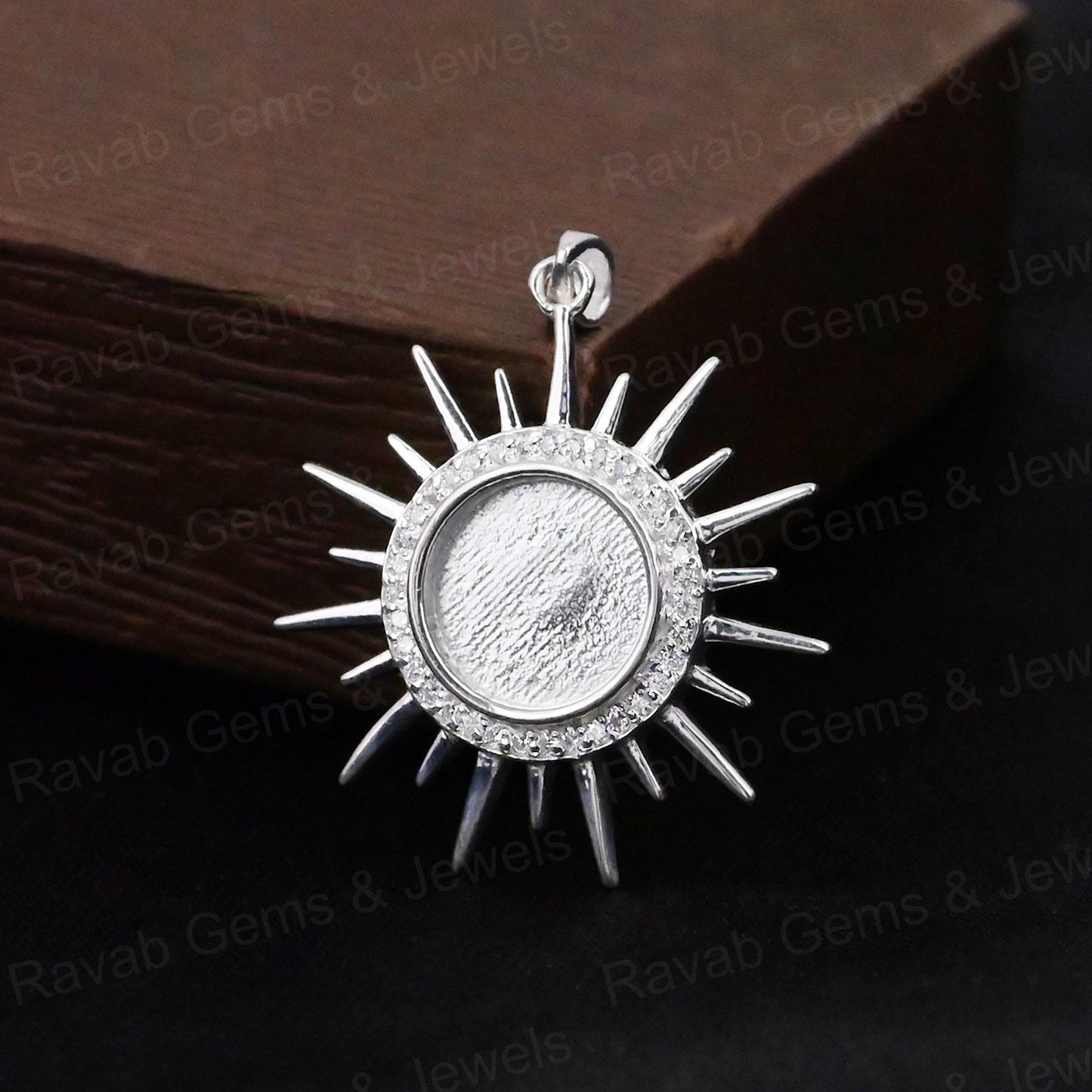 High Quality 925 Silver 25mm Circle Charm Pendant Infinity Setting Resin Ashes Keepsake Breast Milk Jewelry Findings Components