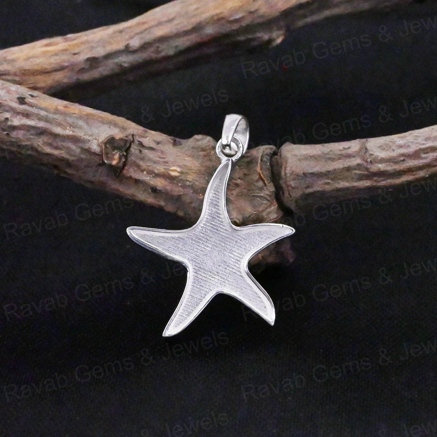 Best Quality 925 Sterling Silver 18mm Starfish Semi Mount Charm Pendant Setting Ashes Resin Breastmilk DIY Jewelry Components