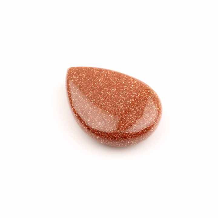 High Quality 16x22mm Red Goldstone Loose Puffy Pear Shape Briolette Calibrated Smooth Quartz Cabochon for Jewelry Making