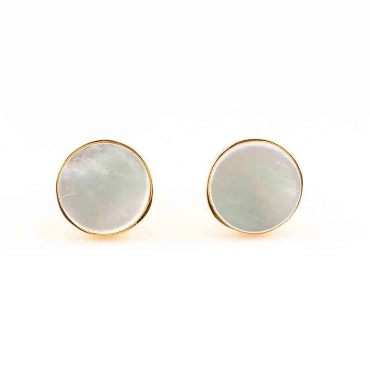 Best Selling Natural Freshwater Pearl Gemstone Waterproof Jewelry Sterling Silver 18k Gold Plated Stud Earrings for Women