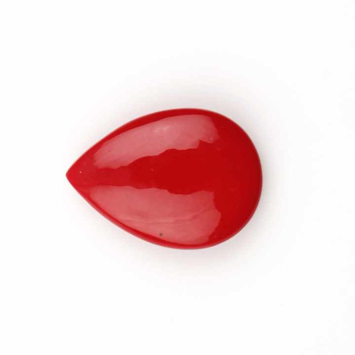 High Quality 16x22mm Smooth Pear Shape Briolette Radiant Red Coral Quartz Jewelry Making Loose Gemstone at Factory Price