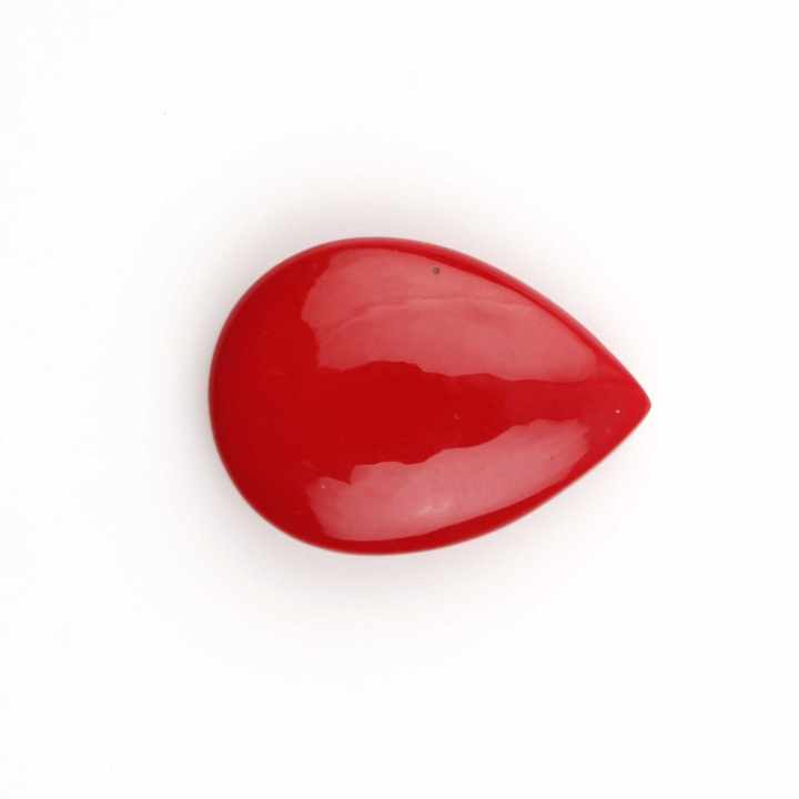 High Quality 16x22mm Smooth Pear Shape Briolette Radiant Red Coral Quartz Jewelry Making Loose Gemstone at Factory Price