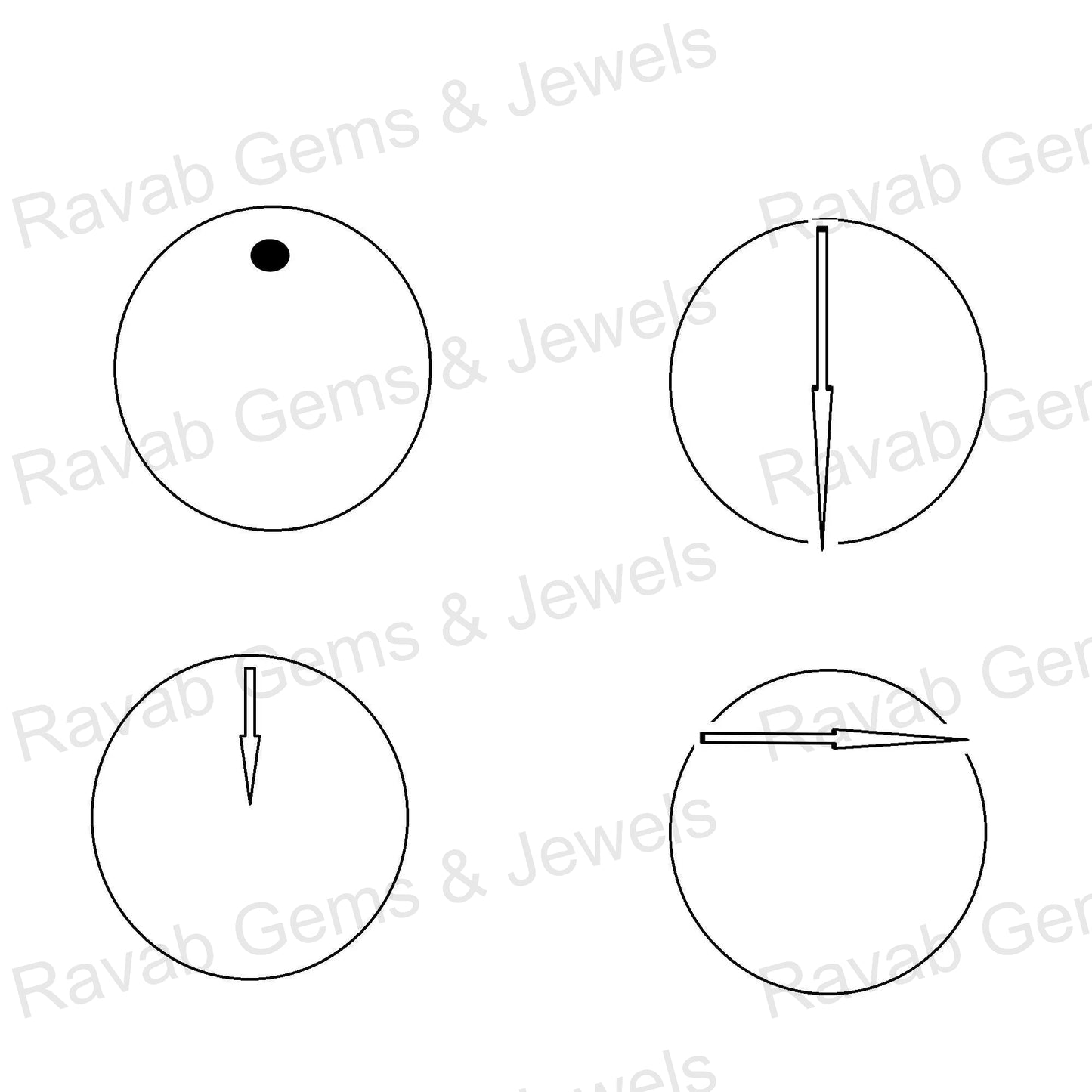Apple Coral Copper Round 5mm to 20mm Cabochon Loose Gemstone, Smooth Calibrated, Semi Precious Stone, For Making Jewelry 1 Pc