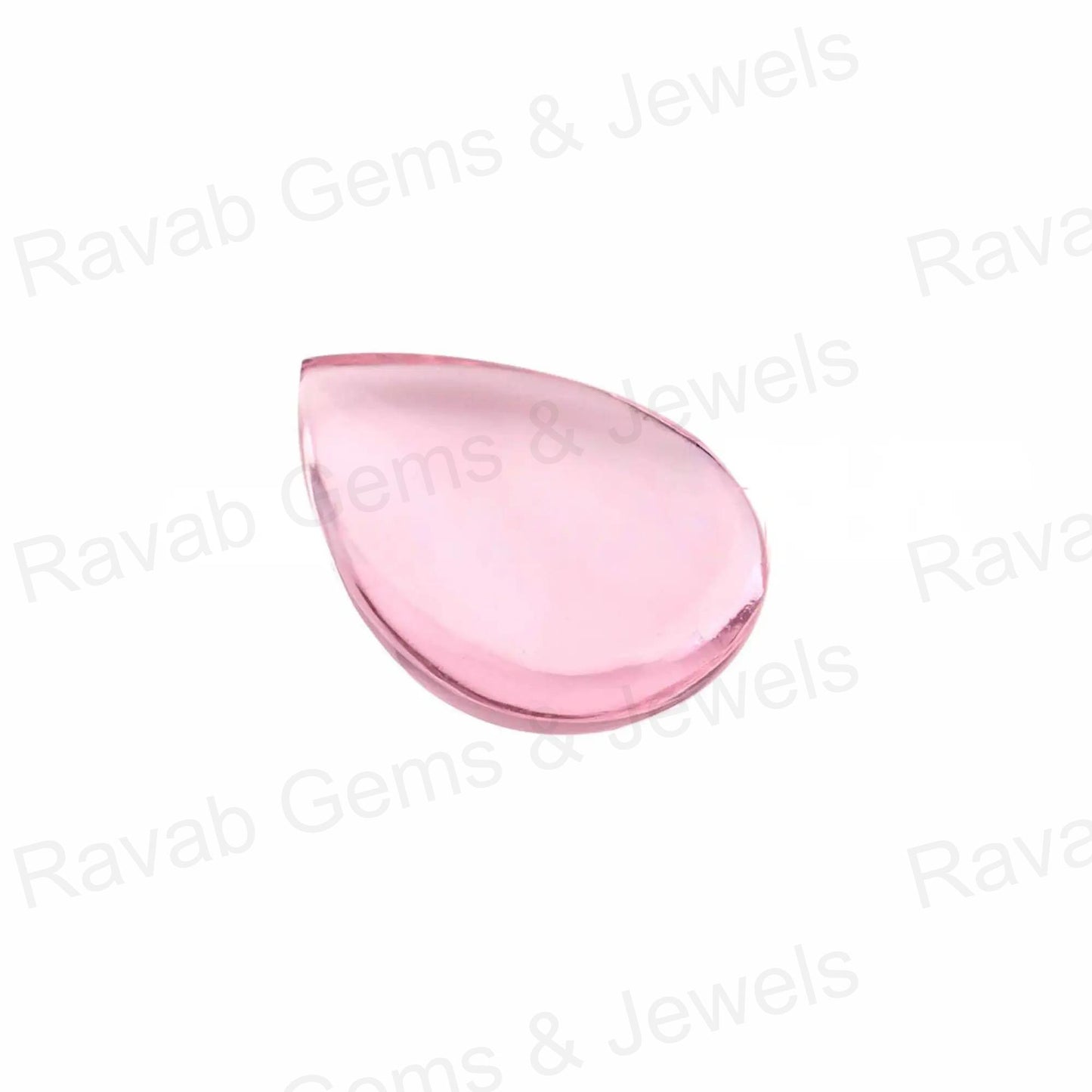Baby Pink Quartz Pear 5x7mm to 16x22mm Briolette Smooth Gemstone, Calibrated Loose Beads Semi Precious Stone For Jewelry Pendant Making 1 Pc