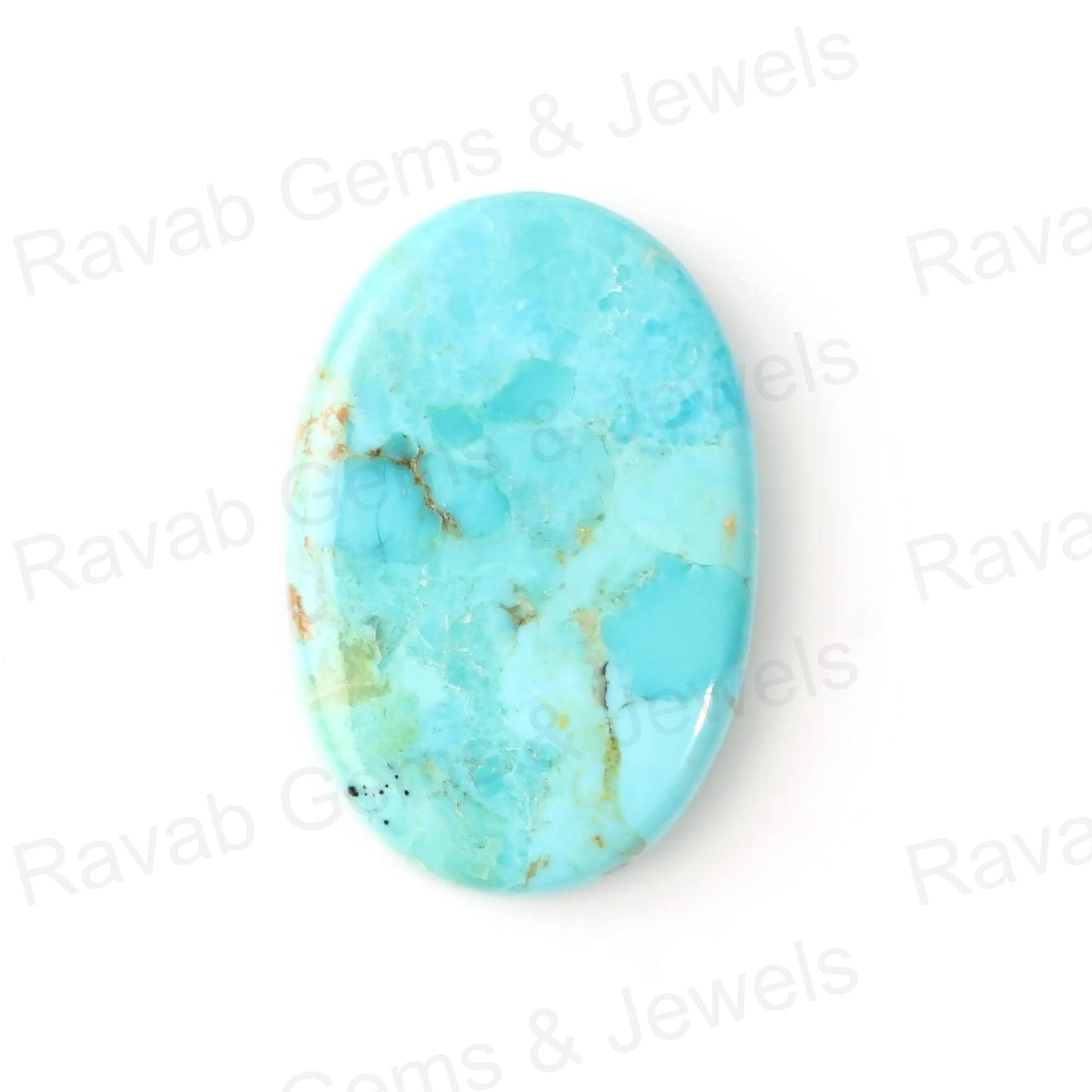 Arizona Turquoise Oval Shape 5x7mm to 20x30mm Cabochon Gemstone, Calibrated Stone For Jewelry Making Ring Earring Pendant, Loose Stone- 1 Pc