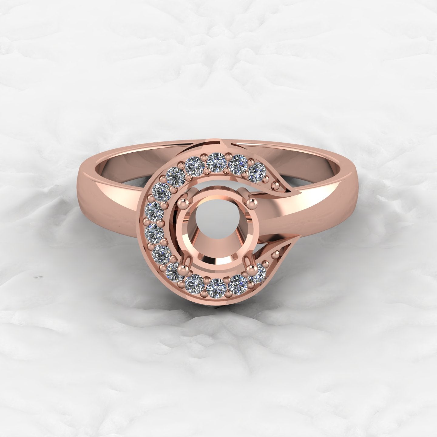Solid 925 Sterling Silver Halo Oval Diamond Filigree Semi Mount Blank Setting Ring Good Ashes & Resin Work Breastmilk Jewelry
