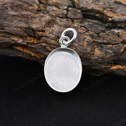 Superb 925 Sterling Silver 10x14mm Oval Bezel Setting Semi Mount Blank Setting Good Ashes Resin Work Jewelry Findings Components