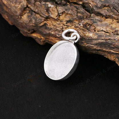 Superb 925 Sterling Silver 10x14mm Oval Bezel Setting Semi Mount Blank Setting Good Ashes Resin Work Jewelry Findings Components