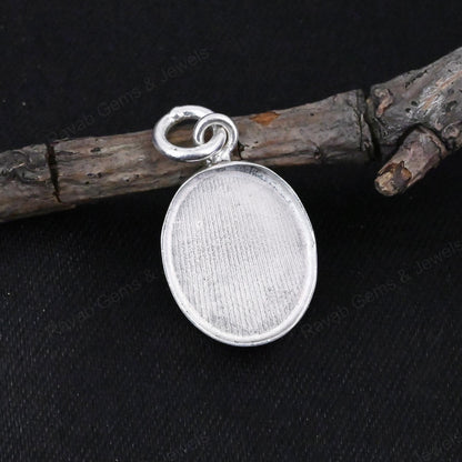 Superb 925 Sterling Silver 10x14mm Oval Bezel Setting Semi Mount Blank Setting Good Ashes Resin Work Jewelry Findings Components