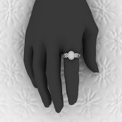 Solid 925 Sterling Silver 4mm Heart Semi Mount Blank Setting Coquette Bow Ring for Breastmilk & Keepsake Resin Ceramic Jewelry