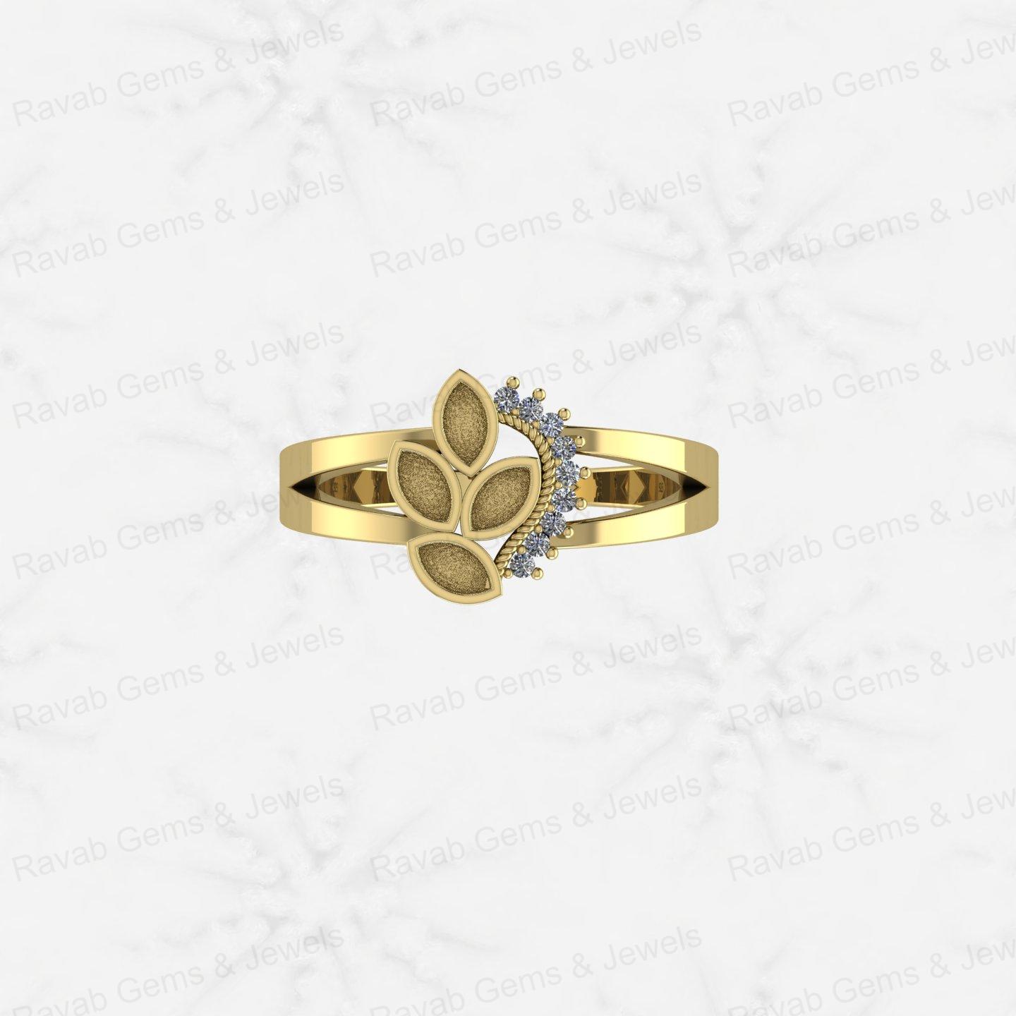 Genuine 925 Silver Marquise Semi Mount Blank Setting Ring 1.20mm CZ Superb Quality Breastmilk Keepsake Jewelry