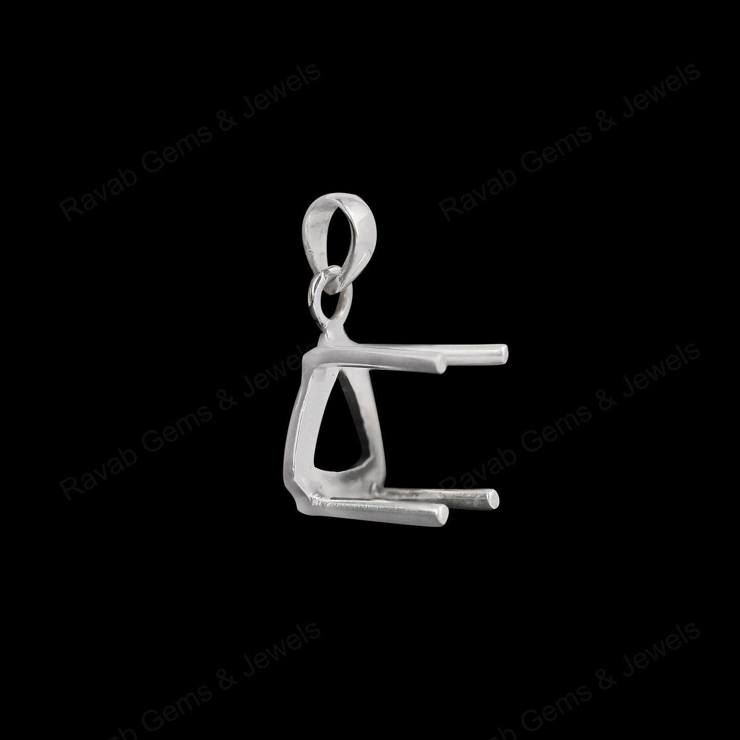 Superb 925 Sterling Silver 10mm Round Shape Semi-Mount Blank Setting Ring Good For Ashes & Resin Fill Keepsake DIY Fine Jewelry