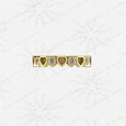 New Arrival Genuine 925 Silver 3mm Heart With CZ Semi Mount Blank Setting Ring for Breastmilk & Keepsake Customized Jewelry