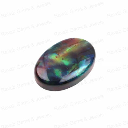 Abalone Shell Quartz Oval 5x7mm to 20x30mm Cabochon, Loose Gemstone, Calibrated Semi Precious Stone For Jewelry Pendant Necklace Making 1 Pc