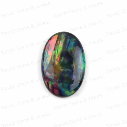 Abalone Shell Quartz Oval 5x7mm to 20x30mm Cabochon, Loose Gemstone, Calibrated Semi Precious Stone For Jewelry Pendant Necklace Making 1 Pc