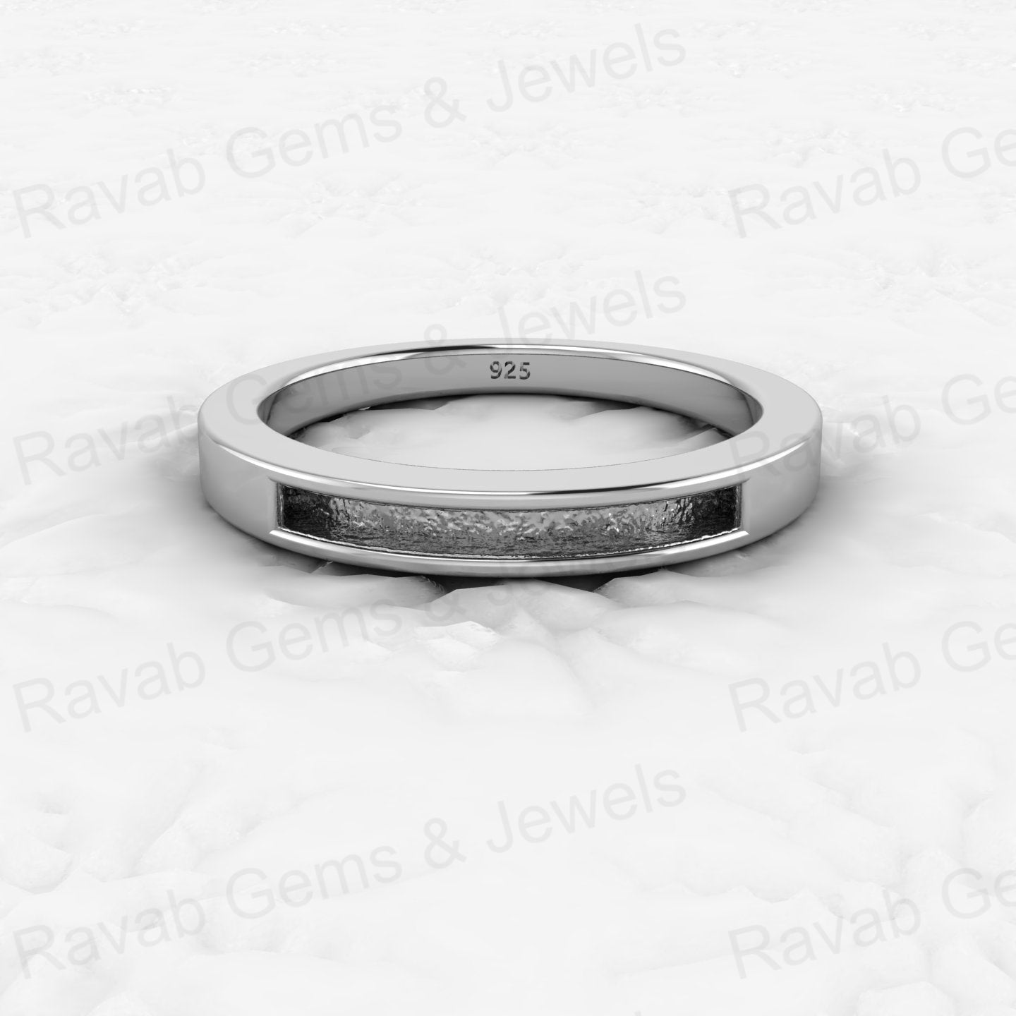 Top Quality Solid 925 Sterling Silver 18k Gold Filled Semi Mount Ring Good for Ashes & Resin Work Breastmilk Keepsake Jewelry