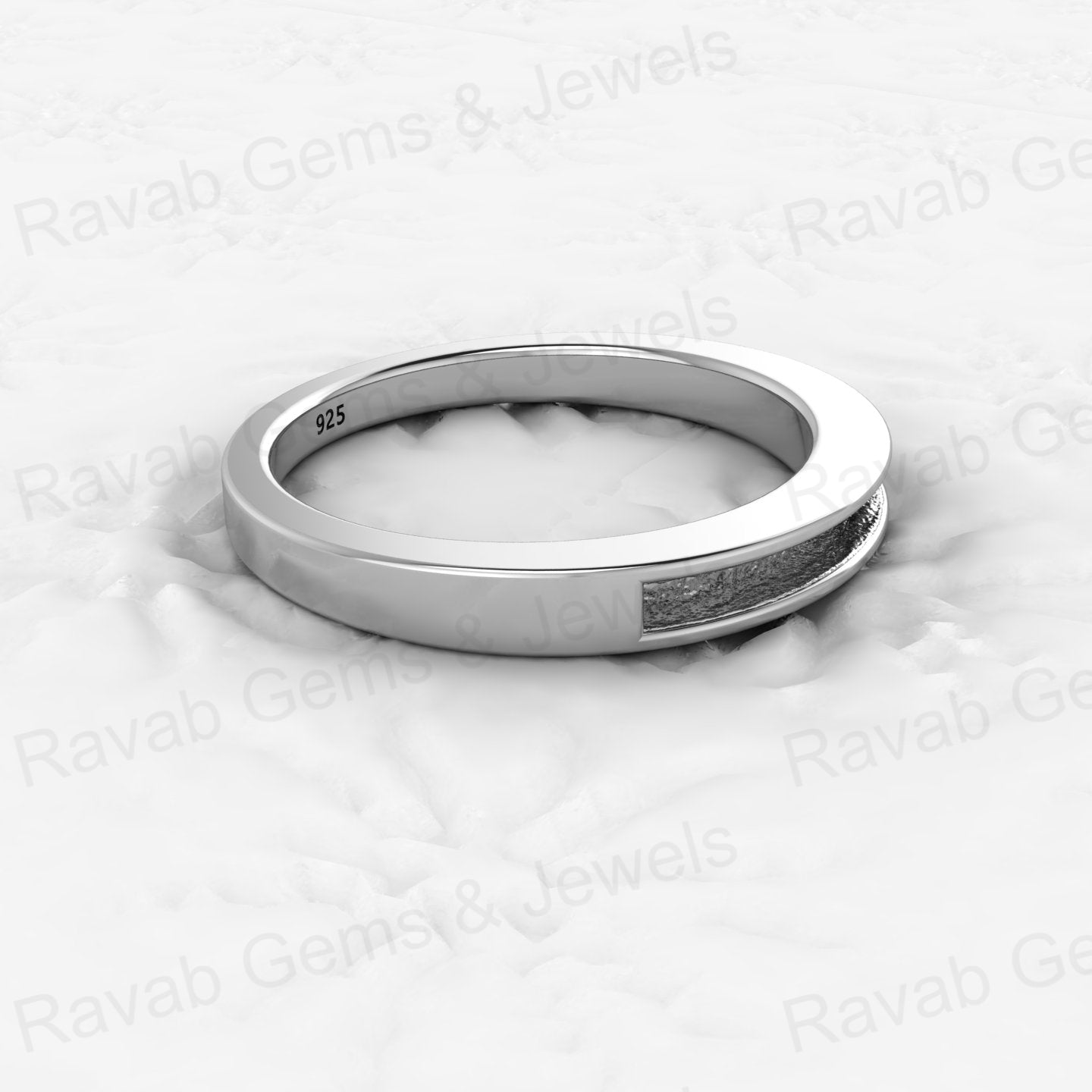 Top Quality Solid 925 Sterling Silver 18k Gold Filled Semi Mount Ring Good for Ashes & Resin Work Breastmilk Keepsake Jewelry