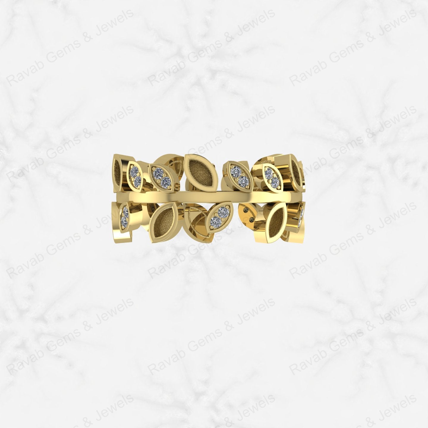 Genuine 925 Sterling Silver Marquise CZ Semi Mount Leaf Design Ring 2x4mm Breastmilk Jewelry Findings Components